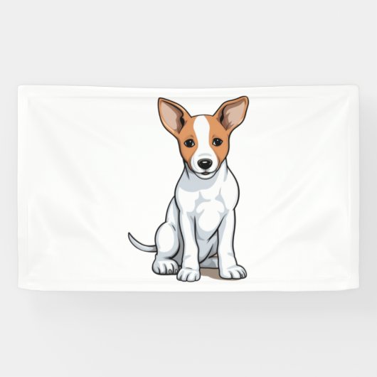 Kawaii Basenji Puppy Spandoek (Horizontaal)