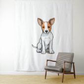 Kawaii Basenji Puppy Wandkleed (In situ)
