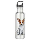Kawaii Basenji Puppy Waterfles (Voorkant)
