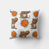 Kawaii Basketbal Gopher Print Kussen (Achterkant)