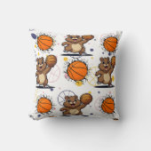 Kawaii Basketbal Gopher Print Kussen (Voorkant)