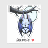 Kawaii Bat Bunny Spooky Schattige Sticker (Vel)