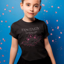 Kawaii Bat Halloween Verjaardag Meisje Feest T-shirt
