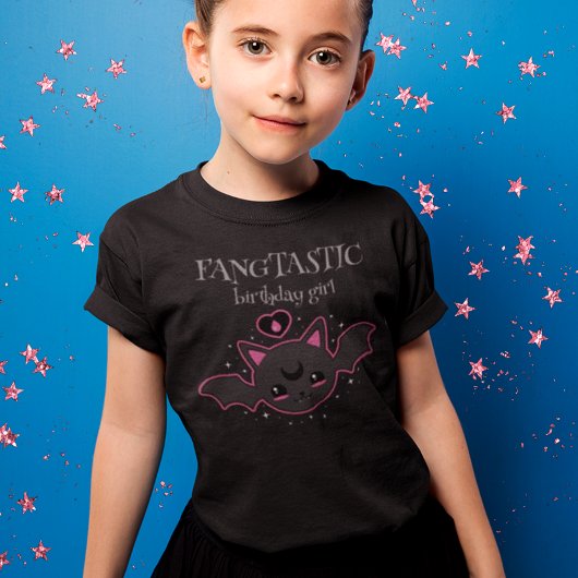 Kawaii Bat Halloween Verjaardag Meisje Feest T-shirt