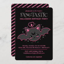 Kawaii Bat Halloween Verjaardagsfeestje