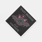 Kawaii Bat Halloween Verjaardagsfeestje Servet (Hoek)