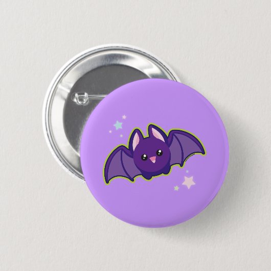 Kawaii Bat Ronde Button 5,7 Cm (Voorkant /achterkant)