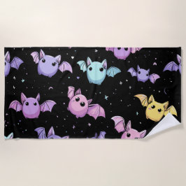 Kawaii Bats – Cute Gothic Pattern Strandlaken