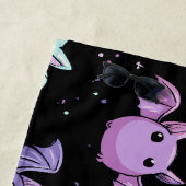 Kawaii Bats – Cute Gothic Pattern Strandlaken (In situ)