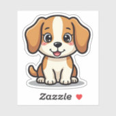 Kawaii Beagle Pup - Slaaphouding Sticker (Vel)