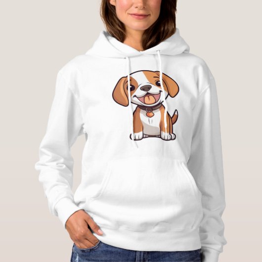 Kawaii Beagle Puppy Hoodie (Voorkant)
