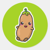 Kawaii Bean sticker (Voorkant)