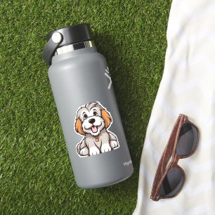 Kawaii Bearded Collie Puppy Sticker