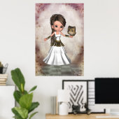 Kawaii Beauful Athena Greek Goddess Print (Thuiskantoor)