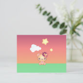 Kawaii Beer Briefkaart (Staand voorkant)