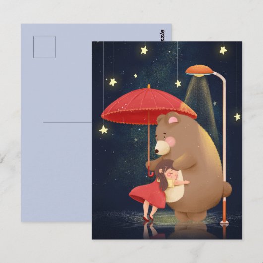 Kawaii Beer Briefkaart (Voorkant / Achterkant)