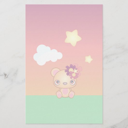 Kawaii Beer Briefpapier (Voorkant)