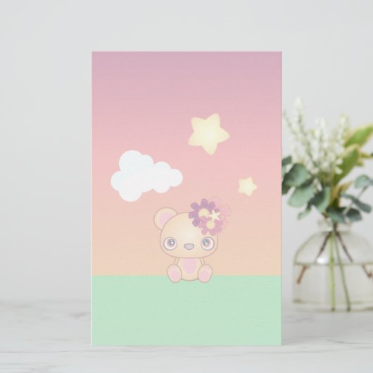 Kawaii Beer Briefpapier (Staand voorkant)