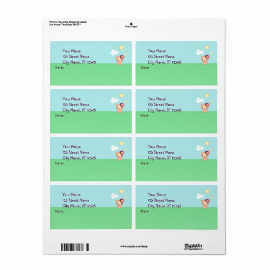 Kawaii Beer Etiket (Full Sheet)