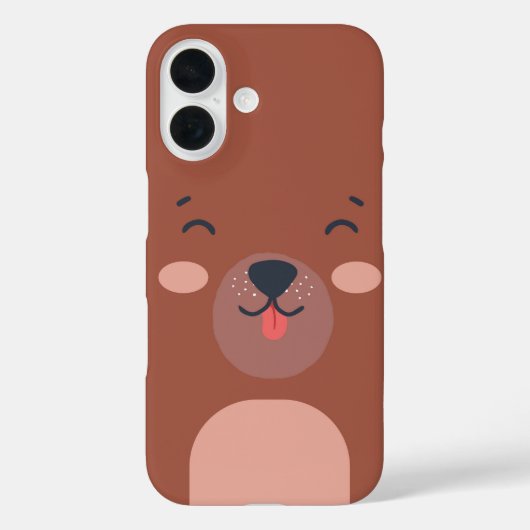 Kawaii Beer Face Cute Animal Case-Mate iPhone Case (Achterkant)