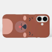Kawaii Beer Face Cute Animal Case-Mate iPhone Case (Achterkant (horizontaal))