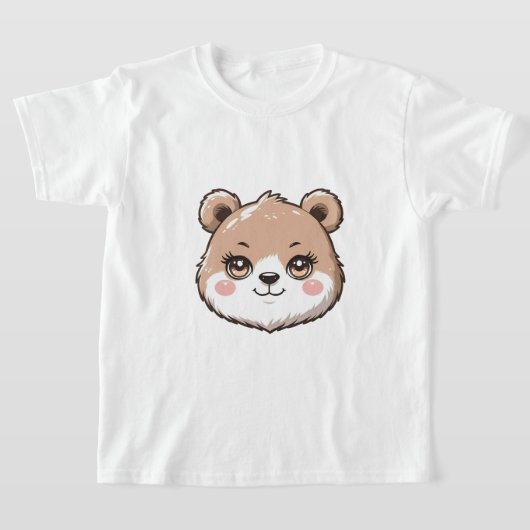 Kawaii Beer Hoofd  T-shirt (Laagn)