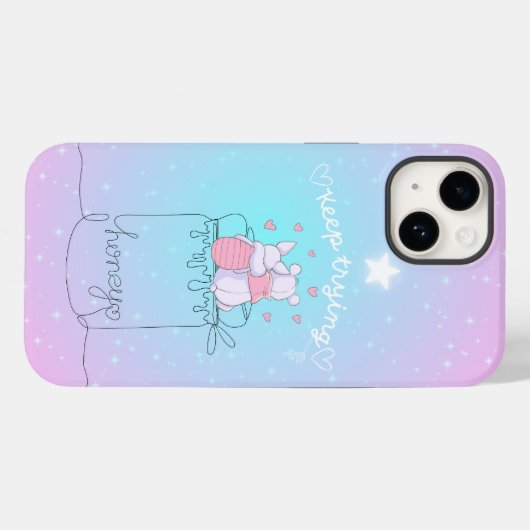 Kawaii Beer iPhone Case (Achterkant (horizontaal))