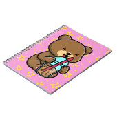 Kawaii Beer met Boba Tea Notitieboek (Linkerzijde)
