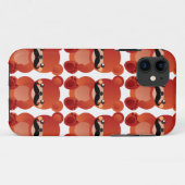 Kawaii Beer met Mustache Humor iPhone Case (Achterkant (horizontaal))