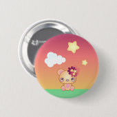 Kawaii Beer Ronde Button 5,7 Cm (Voorkant /achterkant)