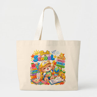 Kawaii Beer Rugzak voor School Studie Grote Tote Bag