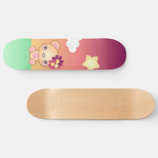 Kawaii Beer Skateboard (Horizontaal)