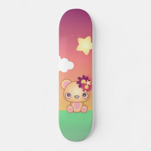 Kawaii Beer Skateboard (Voorkant)