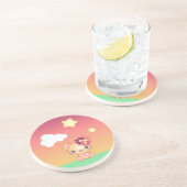 Kawaii Beer Zandsteen Onderzetter (Zijkant)