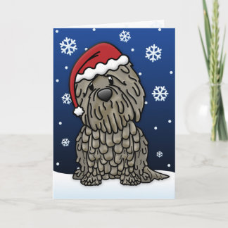 Kawaii Bergamasco Christmas Kaart