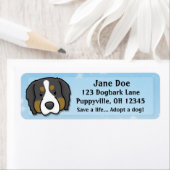 Kawaii Berner Berghond Etiket (Insitu)