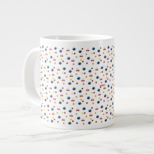Kawaii-bessen en kersenpatroon snoeppot grote koffiekop