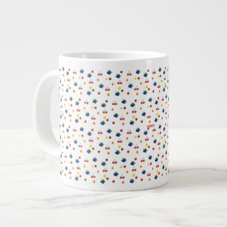 Kawaii-bessen en kersenpatroon snoeppot grote koffiekop