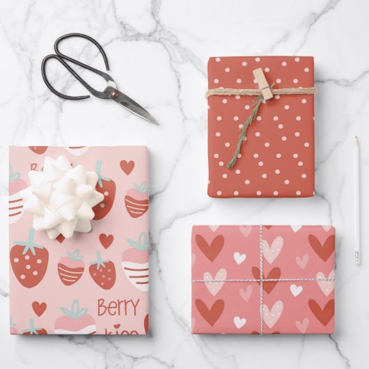 Kawaii Bessie Liefde Inpakpapier Vel (Voorkant)