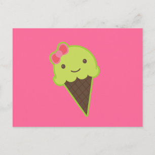 Kawaii, bevroren in een kloon briefkaart