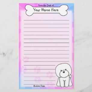 Kawaii Bichon Frise Stationery Briefpapier