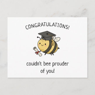 Kawaii Bij Pun Nieuw Afgestudeerd Afstudeer Punny  Briefkaart