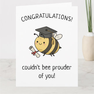 Kawaii Bij Pun Nieuw Afgestudeerd Afstudeer Punny  Kaart