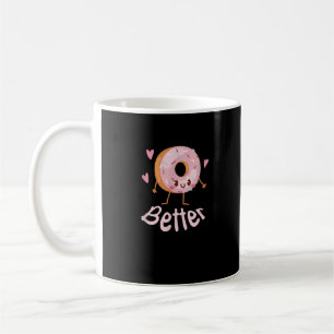Kawaii Bijpassend Koppel Koffie En Donut Beter Sam Koffiemok