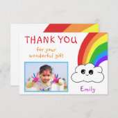 Kawaii Birthday Hartelijk dank voor uw fotokaart v (Voorkant / Achterkant)