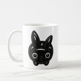 Kawaii Black Bunny Koffiemok