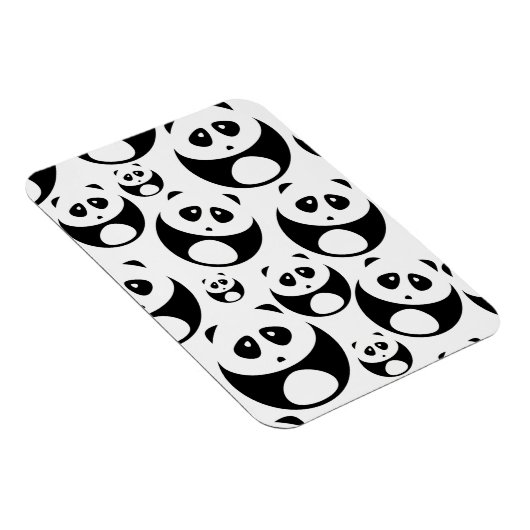 Kawaii Black en White Panda Pattern Magneet (Rechterzijde)