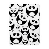 Kawaii Black en White Panda Pattern Magneet (Verticaal)