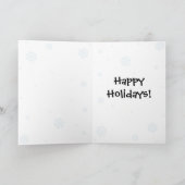 Kawaii Black Lab-kerstkaart Feestdagen Kaart (Binnen)