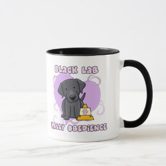 Kawaii Black Lab Rally Obedience Mok